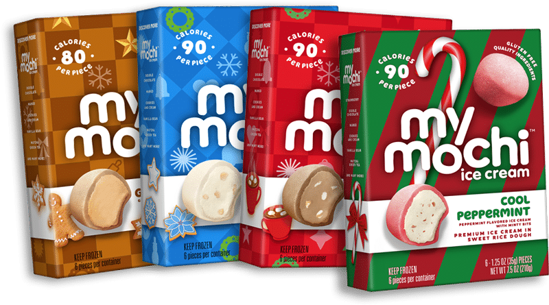 4 boxes of MyMochi seasonal flavors