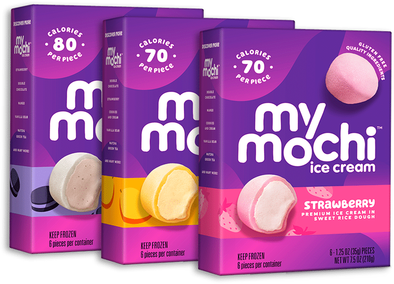 3 boxes of MyMochi favorite flavors